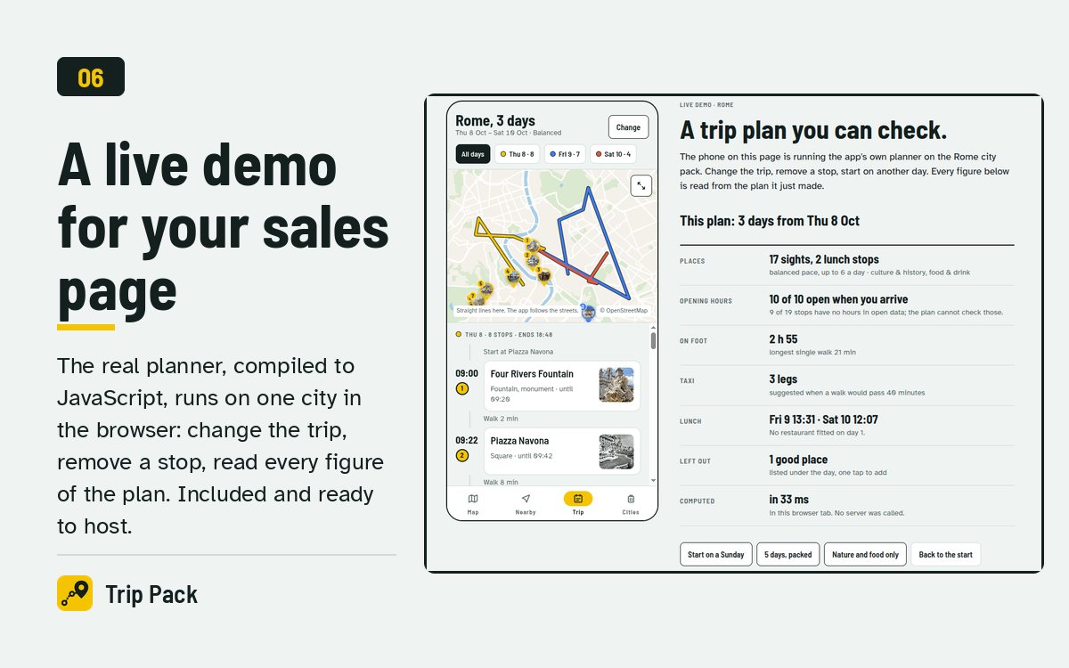 A live web demo for your sales page